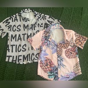 Two button down shirts for boys.